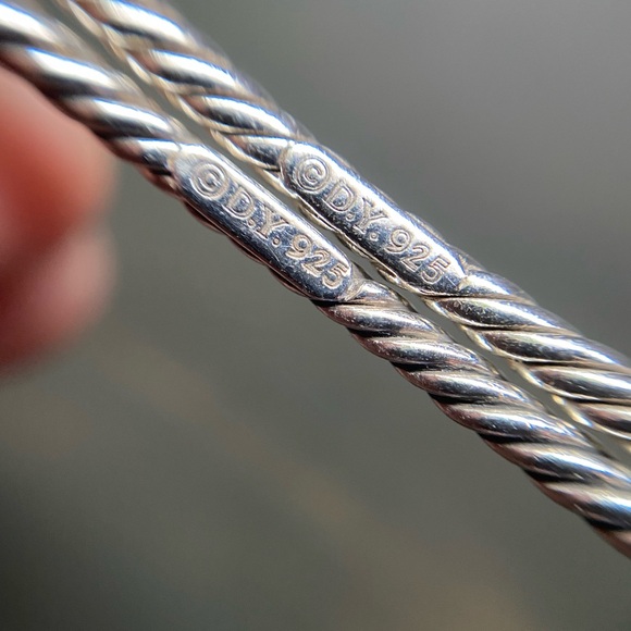 David Yurman bangle set with Citrine stones - Picture 12 of 12